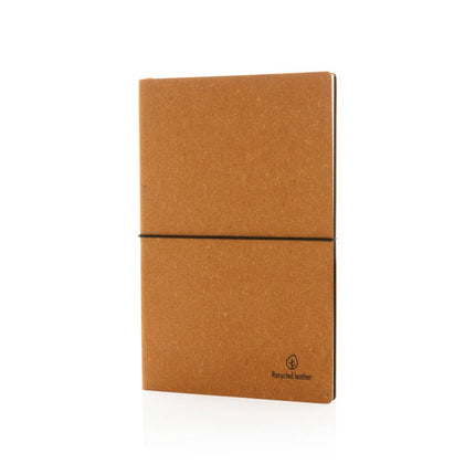 A5 GRS recycled leather notebook - hospitality