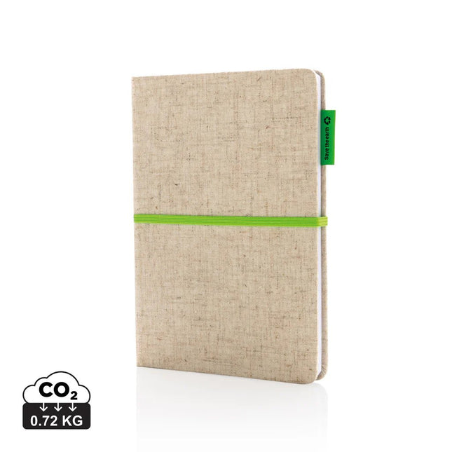 A5 jute notebook - hospitality