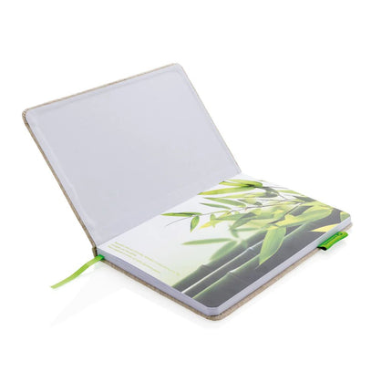 A5 jute notebook - hospitality