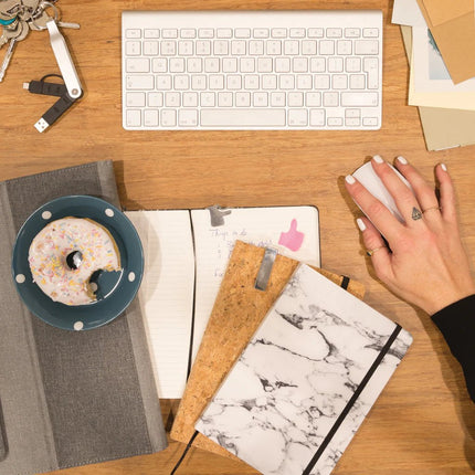 A5 notebook with bamboo pen including stylus - hospitality