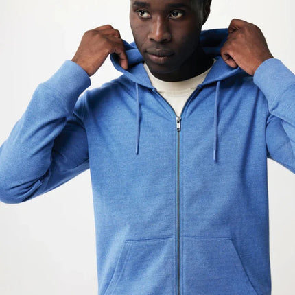 Abisk recycled cotton zip through hoodie - hospitality