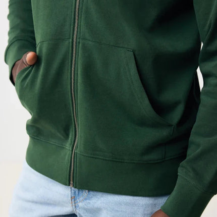 Abisk recycled cotton zip through hoodie - hospitality