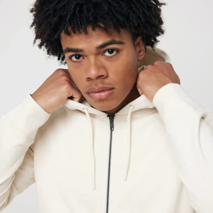 Abisk recycled cotton zip through hoodie - hospitality