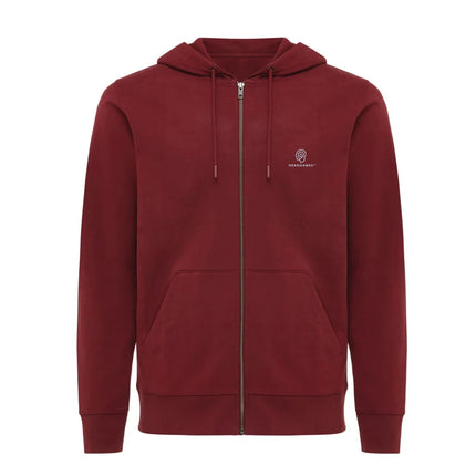 Abisk recycled cotton zip through hoodie - hospitality