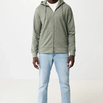 Abisk recycled cotton zip through hoodie - hospitality