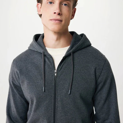 Abisk recycled cotton zip through hoodie - hospitality