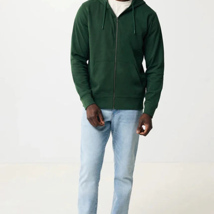 Abisk recycled cotton zip through hoodie - hospitality