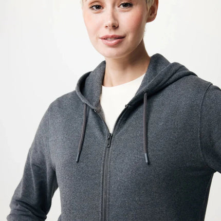 Abisk recycled cotton zip through hoodie - hospitality