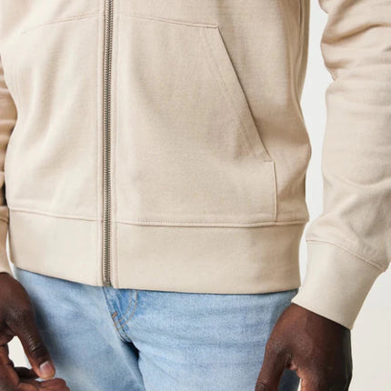 Abisk recycled cotton zip through hoodie - hospitality