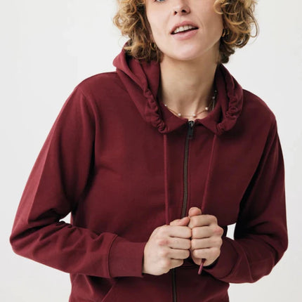 Abisk recycled cotton zip through hoodie - hospitality