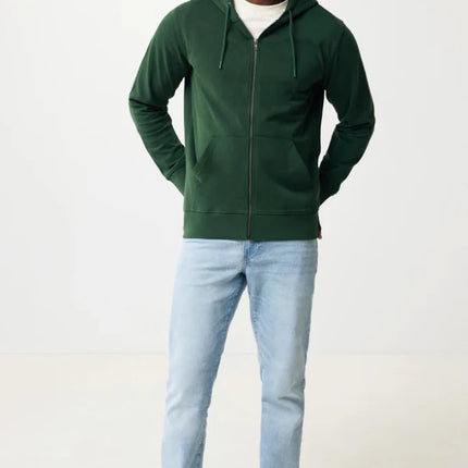 Abisk recycled cotton zip through hoodie - hospitality