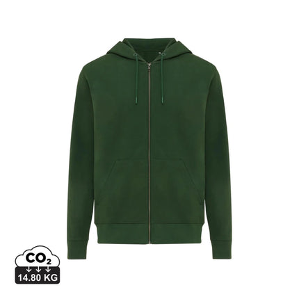 Abisk recycled cotton zip through hoodie - hospitality