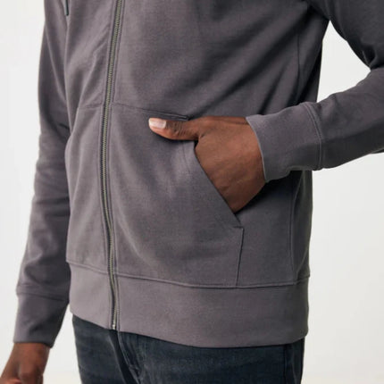 Abisk recycled cotton zip through hoodie - hospitality