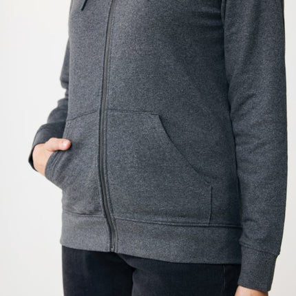 Abisk recycled cotton zip through hoodie - hospitality