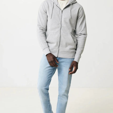 Abisk recycled cotton zip through hoodie - hospitality