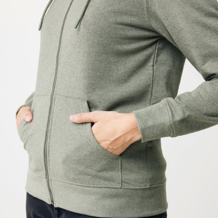 Abisk recycled cotton zip through hoodie - hospitality