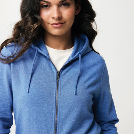 Abisk recycled cotton zip through hoodie - hospitality