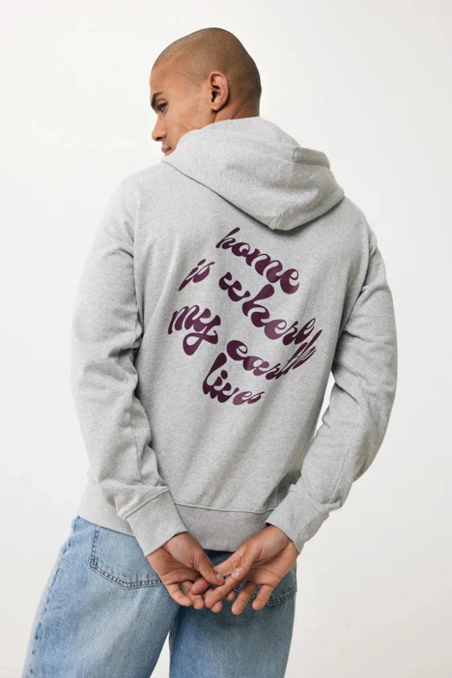 Abisk recycled cotton zip through hoodie - hospitality