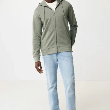 Abisk recycled cotton zip through hoodie - hospitality