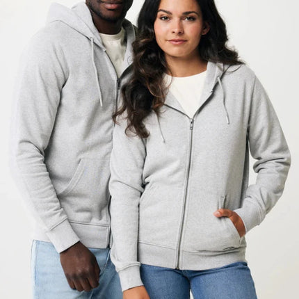 Abisk recycled cotton zip through hoodie - hospitality