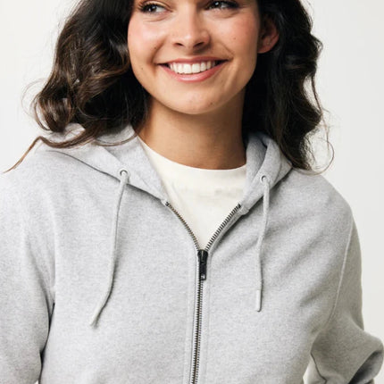 Abisk recycled cotton zip through hoodie - hospitality