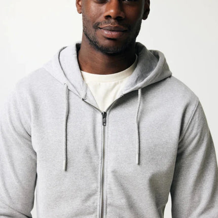 Abisk recycled cotton zip through hoodie - hospitality