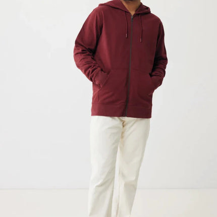 Abisk recycled cotton zip through hoodie - hospitality