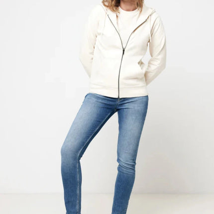 Abisk recycled cotton zip through hoodie - hospitality