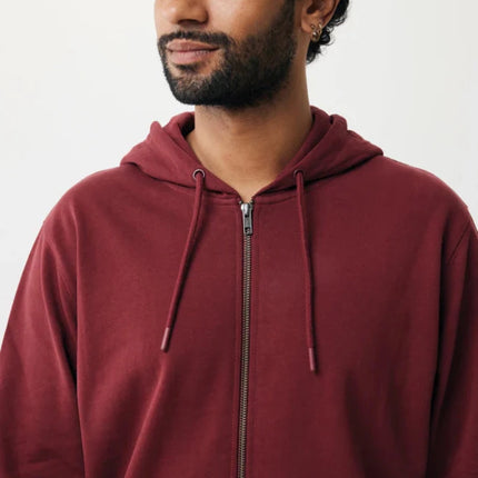 Abisk recycled cotton zip through hoodie - hospitality