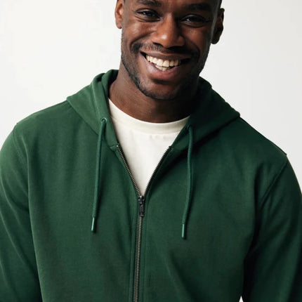 Abisk recycled cotton zip through hoodie - hospitality