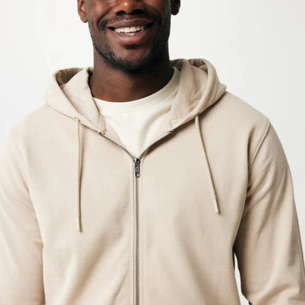 Abisk recycled cotton zip through hoodie - hospitality