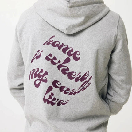 Abisk recycled cotton zip through hoodie - hospitality