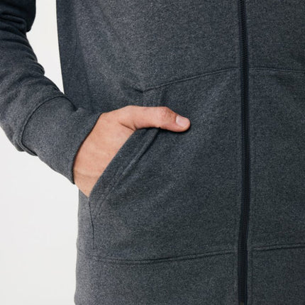 Abisk recycled cotton zip through hoodie - hospitality