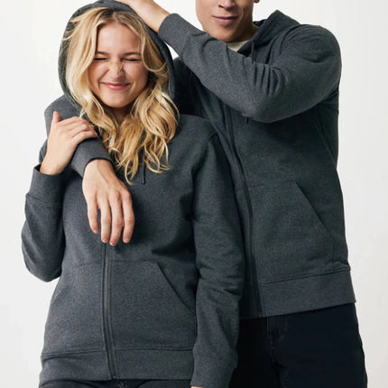 Abisk recycled cotton zip through hoodie - hospitality