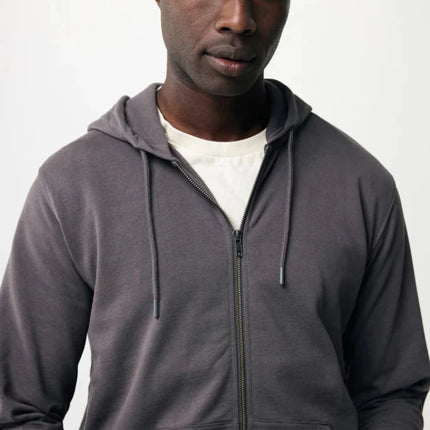 Abisk recycled cotton zip through hoodie - hospitality