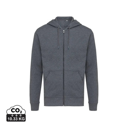 Abisk recycled cotton zip through hoodie - hospitality