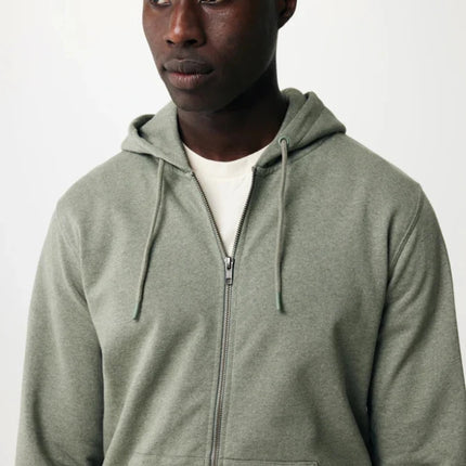 Abisk recycled cotton zip through hoodie - hospitality