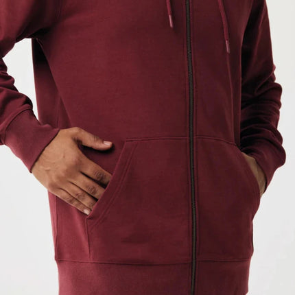 Abisk recycled cotton zip through hoodie - hospitality