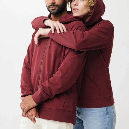 Abisk recycled cotton zip through hoodie - hospitality