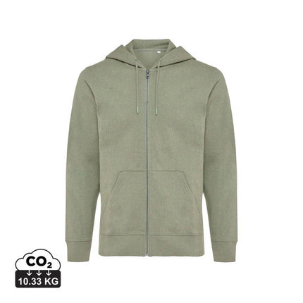 Abisk recycled cotton zip through hoodie - hospitality