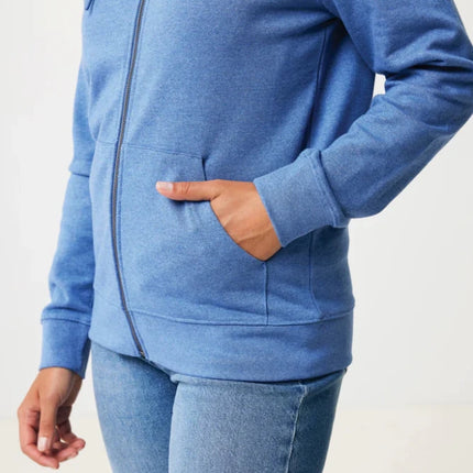 Abisk recycled cotton zip through hoodie - hospitality