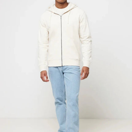 Abisk recycled cotton zip through hoodie - hospitality