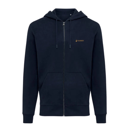 Abisk recycled cotton zip through hoodie - hospitality
