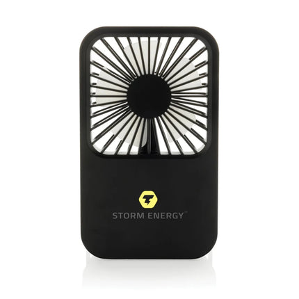 Aervina RCS recycled plastic re-chargeable desk fan - hospitality