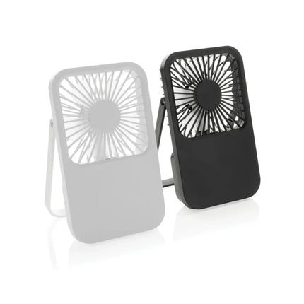 Aervina RCS recycled plastic re-chargeable desk fan - hospitality