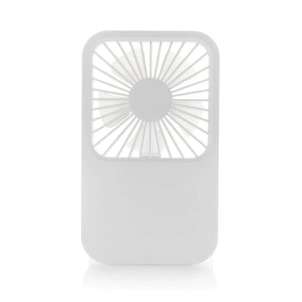 Aervina RCS recycled plastic re-chargeable desk fan - hospitality