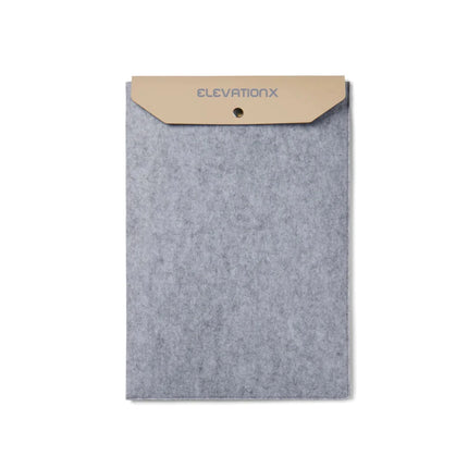 Albo GRS Recycled Felt 17 Inch Laptop Sleeve With PU Flap And Melange Finish Collection Edition - hospitality