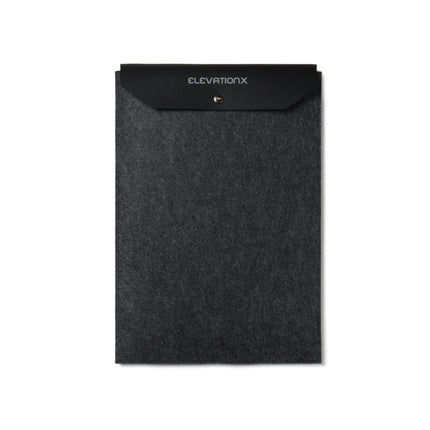 Albo GRS Recycled Felt 17 Inch Laptop Sleeve With PU Flap And Melange Finish Collection Edition - hospitality