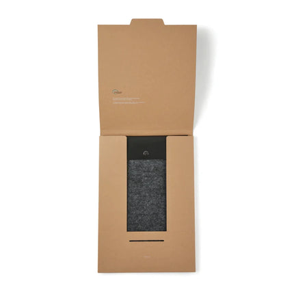 Albo GRS Recycled Felt 17 Inch Laptop Sleeve With PU Flap And Melange Finish Collection Edition - hospitality