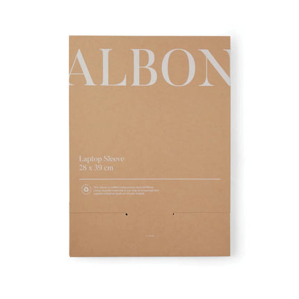 Albo GRS Recycled Felt 17 Inch Laptop Sleeve With PU Flap And Melange Finish Collection Edition - hospitality